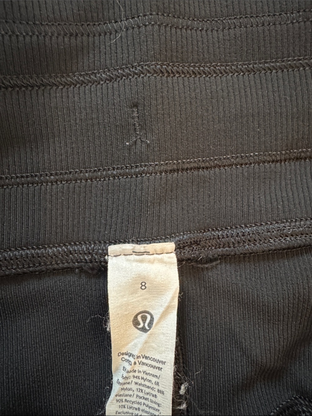 lululemon- size 8 Black dance, studio midrise pants - Picture 3 of 5